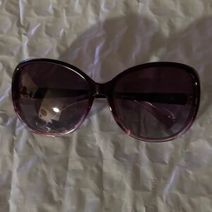 Women's Purple Frame Sunglasses with Gradient Lenses